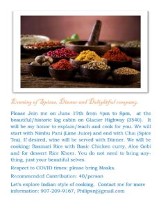 Basmati Rice with Basic Chicken Curry, Aloo Gobi, Rice Kheer – June 19th