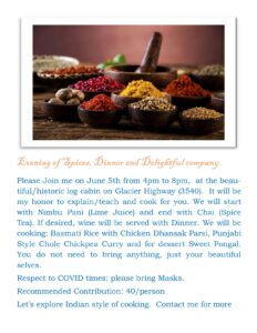 Basmati Rice with Chicken Dhansak Parsi, Punjabi Chole, Sweet Pongal – June 5th