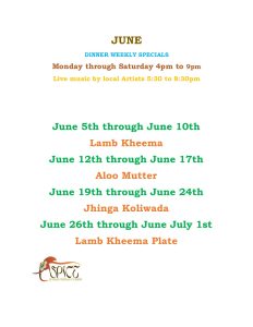 June Specials