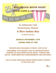 Bollywood Movie Night – November 13 at 7PM
