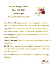 Mother’s Day Brunch may 12th 2024