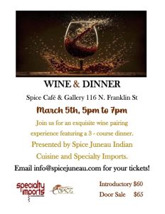 Wine Pairing Dinner – March 5