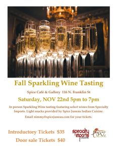 Fall Sparkling Wine Tasting – Nov. 22 5-7pm